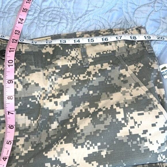 Army Camouflage Combat Trousers Large Shorty With Button Fly - Picture 10 of 11